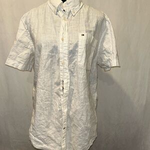 Tommy Hilfiger White Casual Button Down Shirt